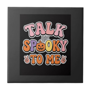 Carreau Conception de Halloween Spooky Talk Spooky To Me_1