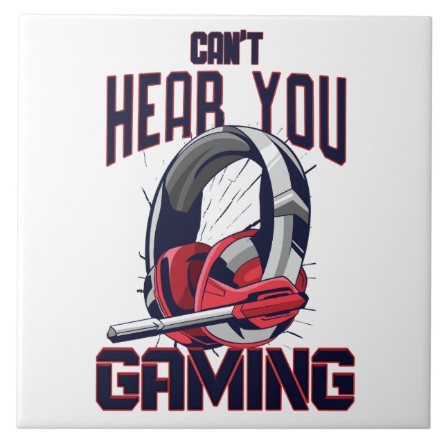 Carreau Conception de jeux avec casque (Devant)