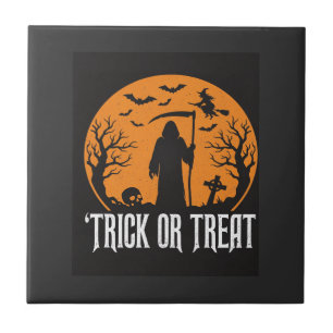 Carreau Conception de la Faucheuse pour Halloween Trick or