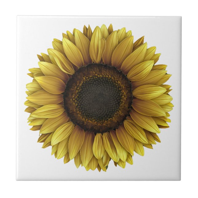 Carreau Conception de l'art botanique des tournesols (Devant)