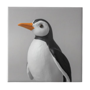 Carreau Conception de manchot mignon – Animal d'hiver ador