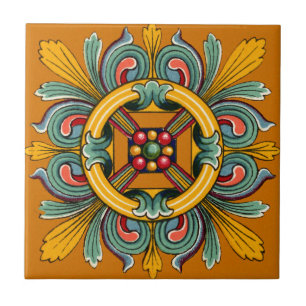 Carreau Conception de mosaïque victorienne Marigold