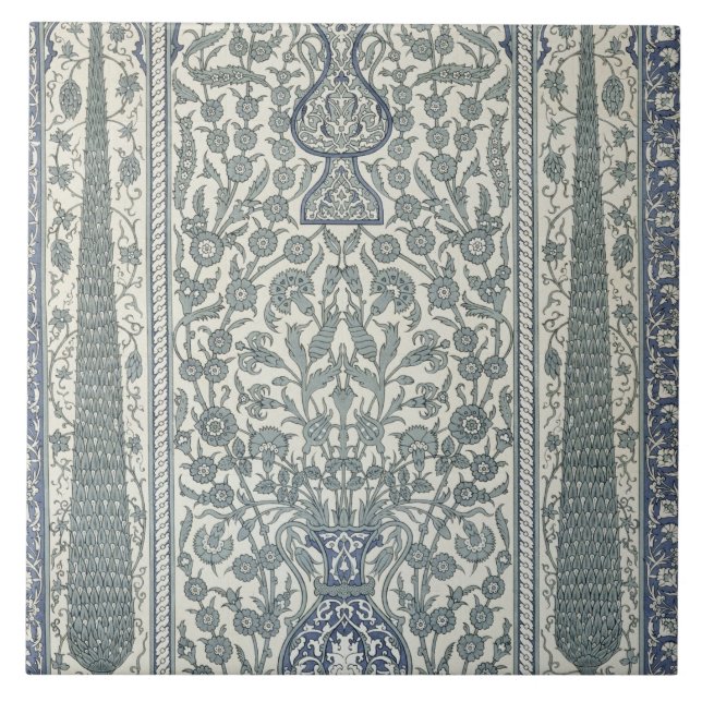 Carreau Conception de mosquée d'Ibrahym Agha, 'd'art arabe (Devant)