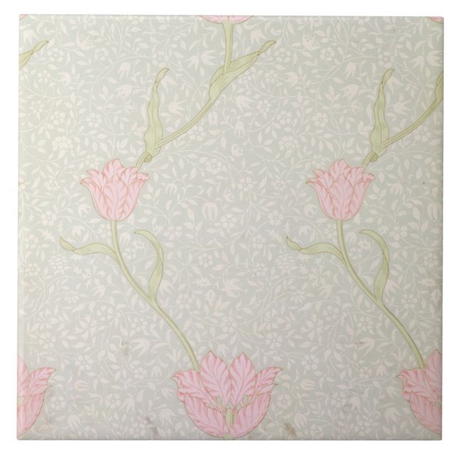 Carreau Conception de papier peint "de tulipe de jardin", (Devant)