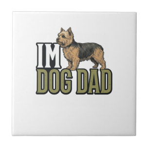 Carreau Conception de t-shirt avec gravure de terrier pour