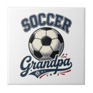 Carreau Conception de t-shirt avec gravure vintage Soccer