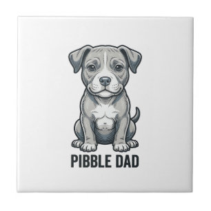 Carreau Conception de t-shirt de chien de gravure vintage