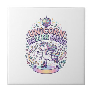 Carreau Conception de T-Shirt Graphique de Roller Disco Li