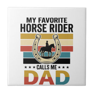 Carreau Conception de t-shirt Mon cavalier de cheval préfé