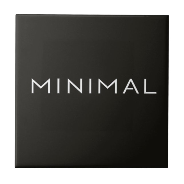 Carreau Conception de texte minimal – Typographie esthétiq (Devant)