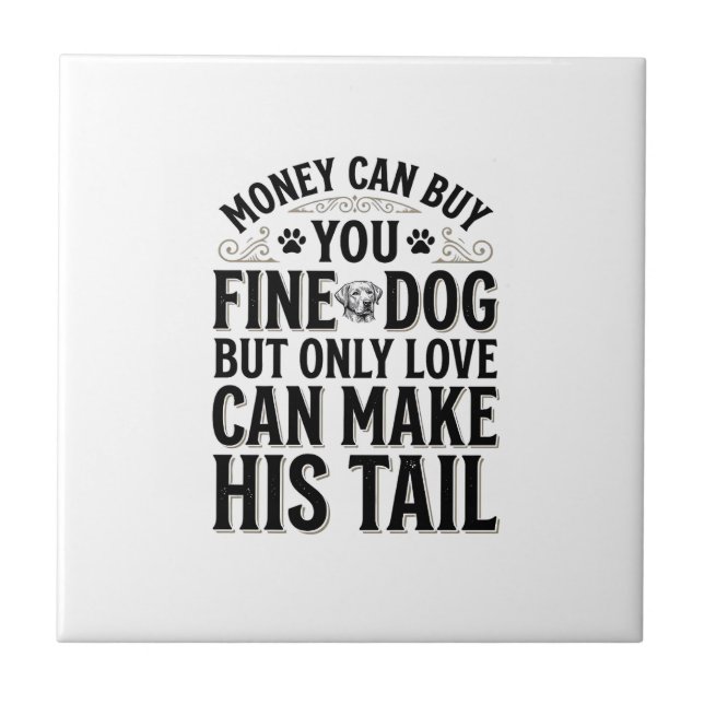 Carreau Conception de typographie de citation d'amour de c (Devant)
