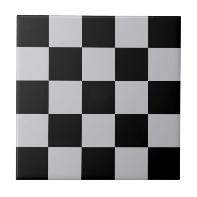 Carreau Conception du Motif du vérificateur gris cendré (Devant)