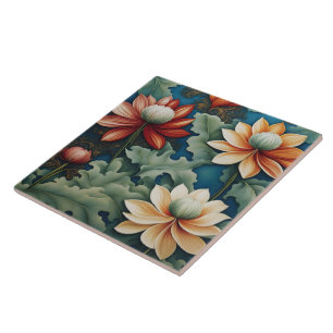 Carreau Conception dynamique de Chrysanthème