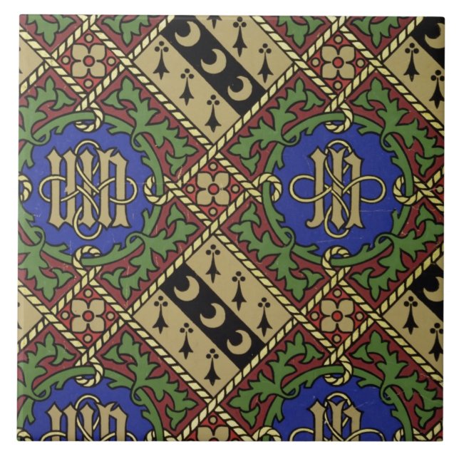 Carreau Conception ecclésiastique de papier peint (Devant)