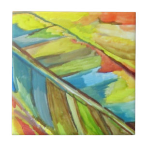 Carreau Conception feuille Abstraite