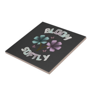 Carreau Conception florale de printemps Bloom Softly Paste