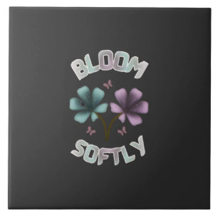 Carreau Conception florale de printemps Bloom Softly Paste