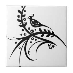 Carreau Conception florale de remous de Chinois