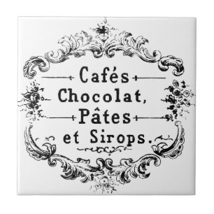 Carreau Conception française vintage de chocolat de