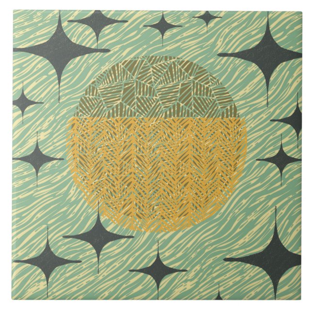 Carreau Conception géométrique de Starburst du milieu du s (Devant)