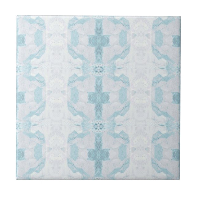 Carreau Conception géométrique diamant aqua turquoise (Devant)