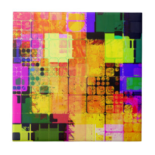 Carreau Conception géométrique et multicolore