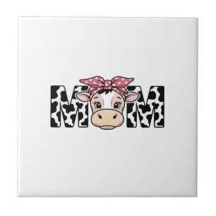 Carreau Conception Graphique Maman Vache Mignonne Arc_1