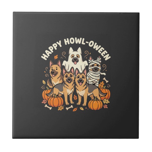 Carreau Conception Howl-Oween Halloween Fantôme Berger All (Devant)