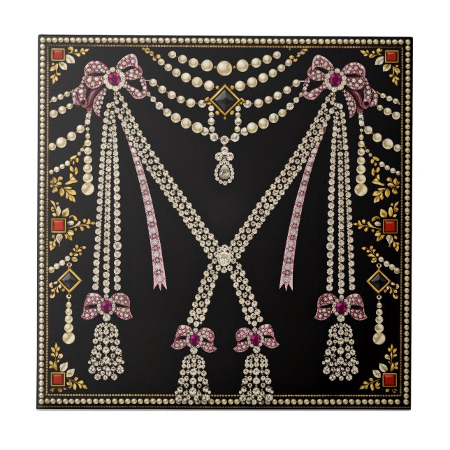 Carreau Conception inspirée de Marie Antoinette bijoux fra (Devant)