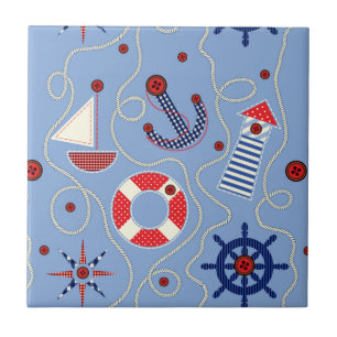 Carreau Conception nautique de patchwork