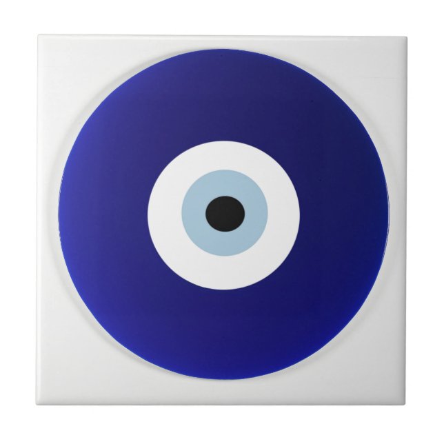 Carreau conception orientale vintage de motif d'oeil (Devant)