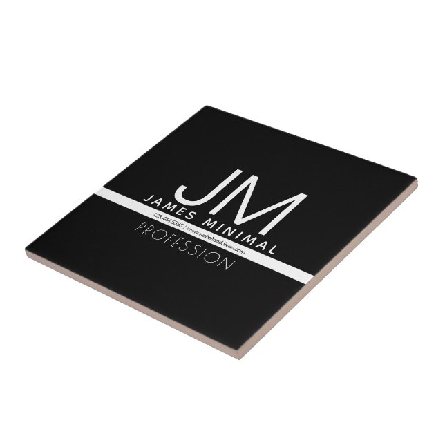 Carreau Conception professionnelle moderne et minimale | N (Côté)