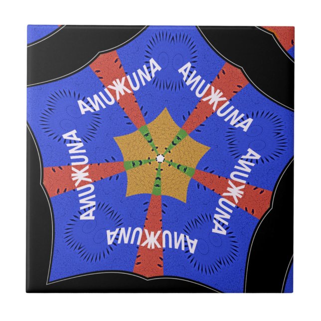 Carreau Conception Tribale Africaine : Hakuna Matata (Devant)