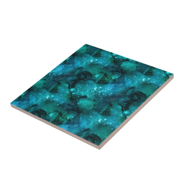 Carreau Conception Turquoise de la série Galaxy 6  (Côté)