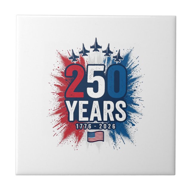 Carreau Conception vectorielle pour le 250e anniversaire d (Devant)