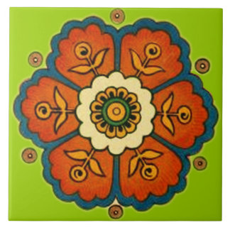 Carreau Conception vintage de fleur