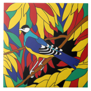 Carreau Conception vintage de tuile d'île de Catalina