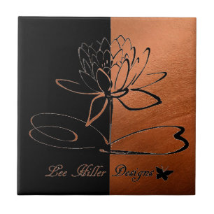 Carreau Conceptions de Lee Hiller Accents cuivre noir