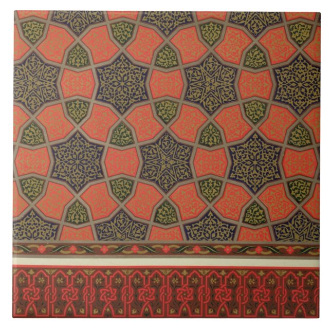 Carreau Conceptions décoratives arabes, 'd'art arabe comme (Devant)