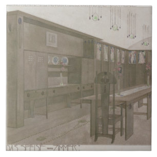 Carreau Concevez pour une salle à manger, 1901 (le litho