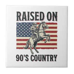 Carreau Conçu pour Chemise Western Cowboy Country 90s_