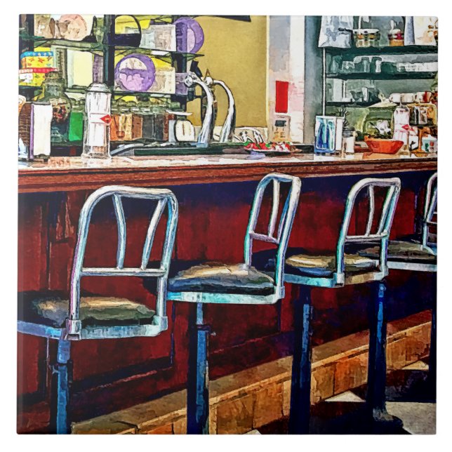 Carreau Confiserie avec fontaine à soda (Devant)