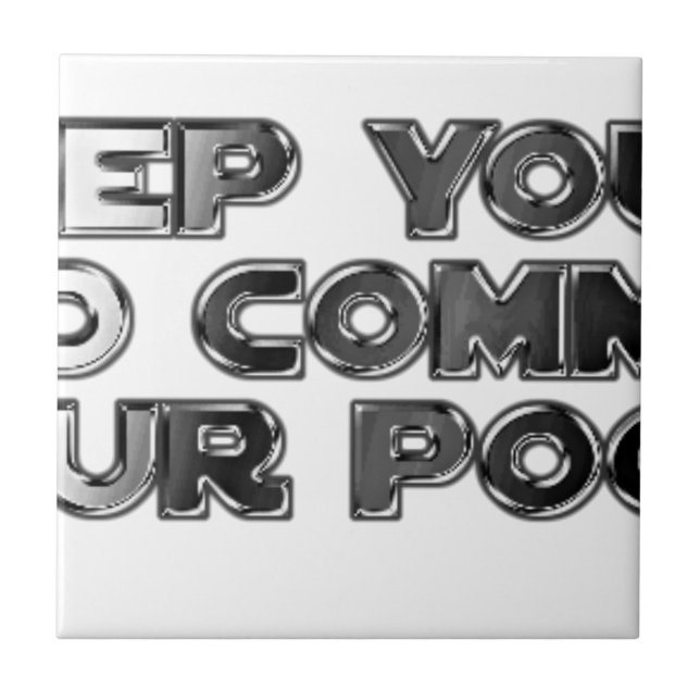 Carreau Conserver vos commentaires stupides (Devant)