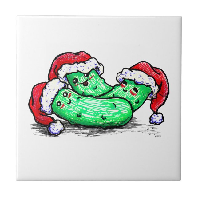 Carreau Conserves au vinaigre de Noël (Devant)
