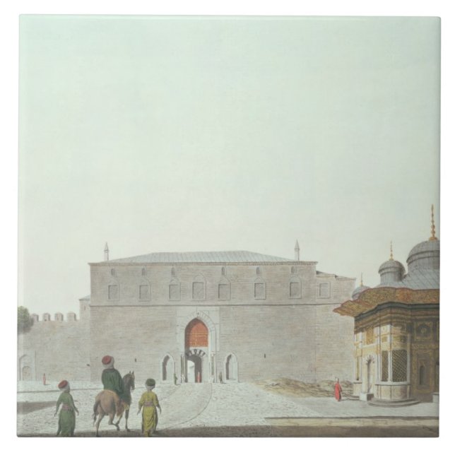 Carreau Constantinople : Carré de Haghia Sophia montrant (Devant)