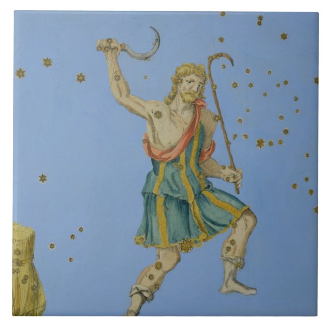 Carreau Constellation de Bootes, de "Uranometria" par Joh (Devant)