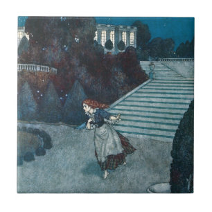 Carreau Conte de fée vintage, Cendrillon par Edmund Dulac