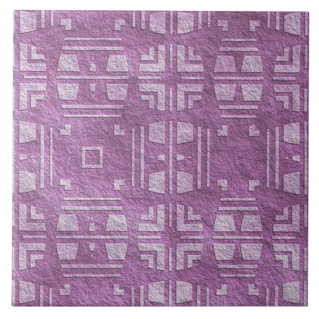 Carreau Contemporain violet, forme mauve Carrelage céramiq (Devant)