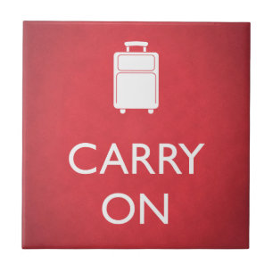 Carreau CONTINUEZ - Bagages - Rouge drôle