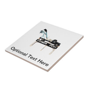 Carreau Coober Pedy Opal Mining Truck Affiche de bienvenue